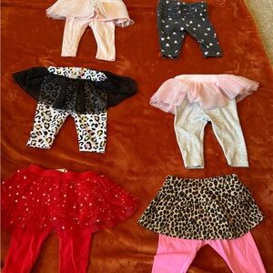 Assorted Baby Leggings with Skirts
